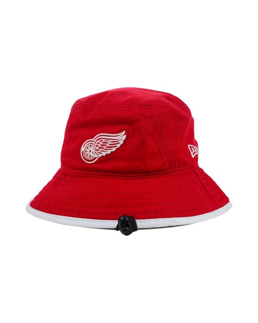 KTZ Detroit Red Wings Basic Tipped Bucket Hat for men
