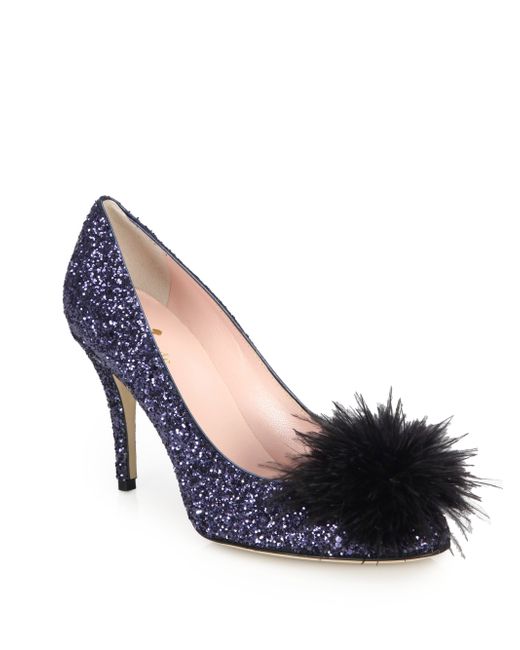Kate Spade Leather Dahlia Glittered 