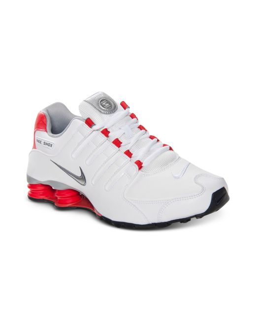 Nike Mens Shox Nz Running Sneakers From Finish Line in White for Men | Lyst