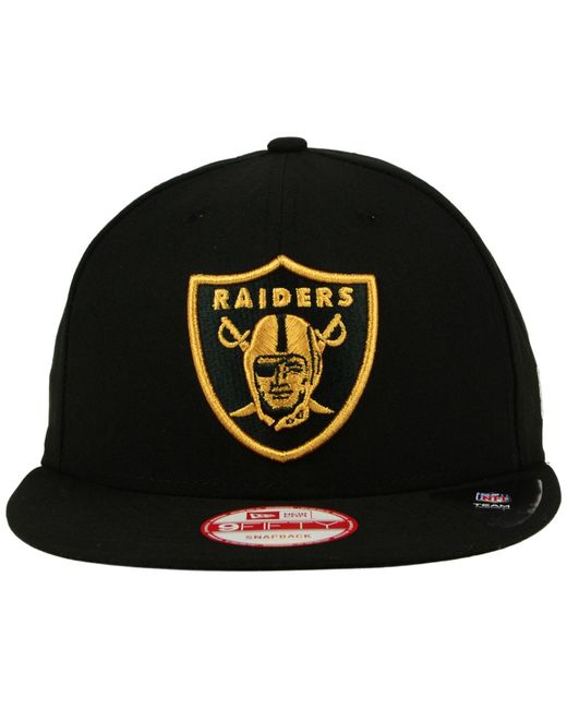 KTZ Oakland Raiders Vintage Sharktooth 9fifty Cap in Black for Men