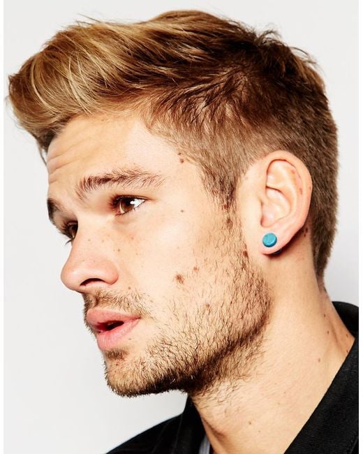 Mens cheap turquoise earrings