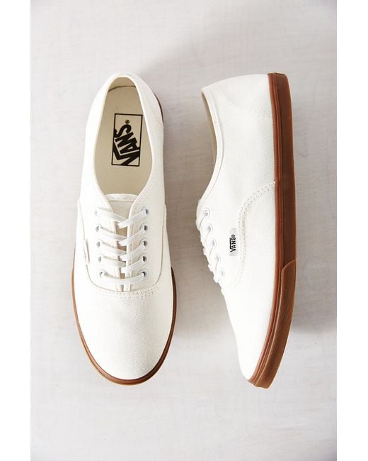 Vans Gumsole Authentic Lo Pro Sneaker in White | Lyst