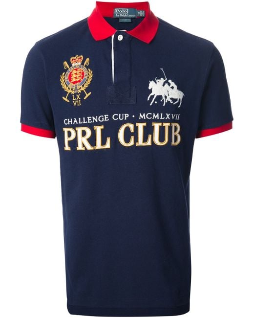 Polo Ralph Lauren Blue Prl Club Polo Shirt for men