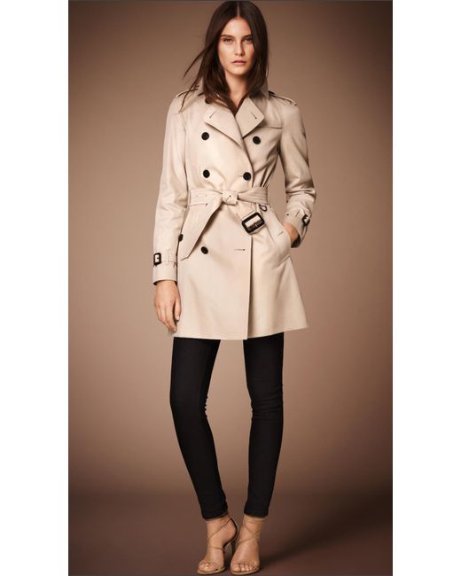 Burberry The Westminster - Mid-length Heritage Trench Coat in Beige ...
