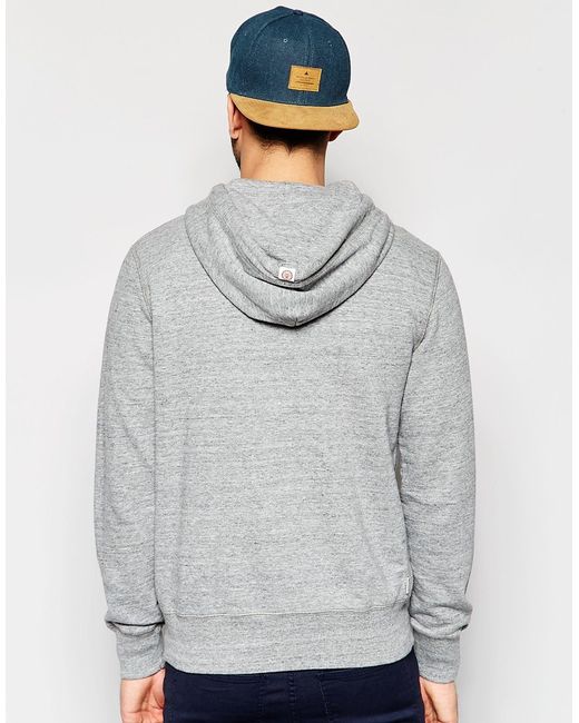 franklin marshall franklin and marshall zip up hoodie in gray for greymelange lyst franklin marshall franklin and marshall zip up hoodie in gray for greymelange lyst