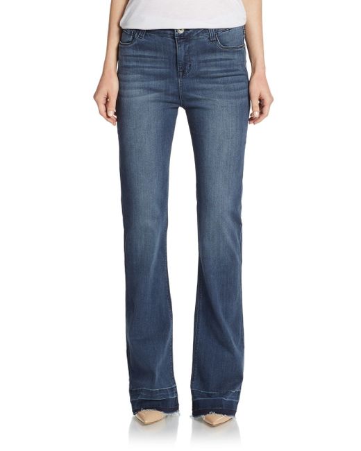 Kensie High-rise Flare Jeans in Blue | Lyst