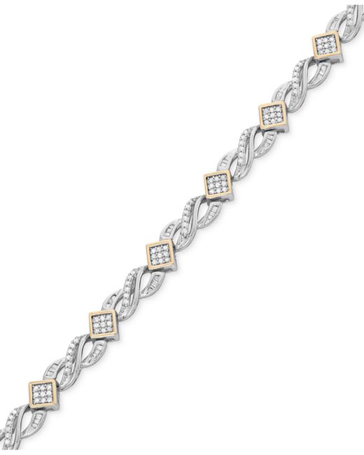 Wrapped in love  Diamond Infinity Bracelet (1 Ct. T.w.) In 14k Gold And Sterling Silver in Metallic | Lyst Wrapped in Love... 