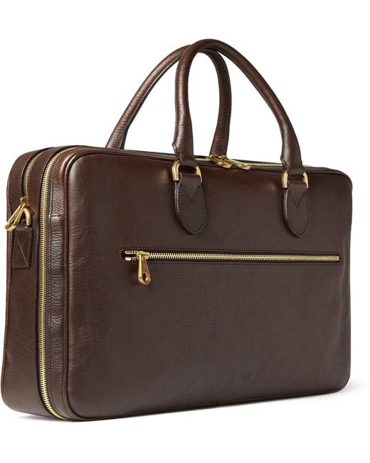 Mulberry Brown Heathcliffe Leather Briefcase for men