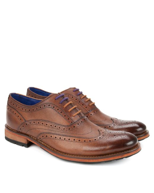 Ted Baker Brown Leather Oxford Brogues for men