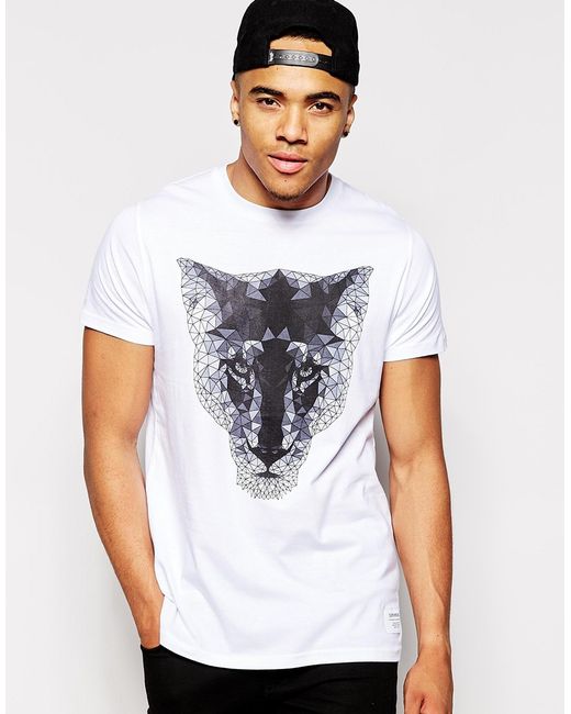 Supremebeing T-Shirt In Lion Print in Blue for Men | Lyst