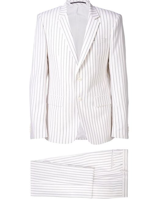 Givenchy White Pinstripe Suit for men