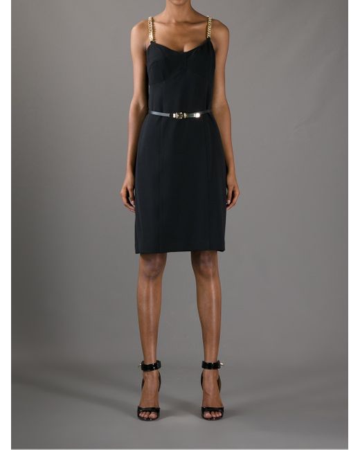 【関税&送料込】Michael By Michael Kors Dress With Chain Str Michael Kors Chain Strap Square Neckline Dress | Dillard's