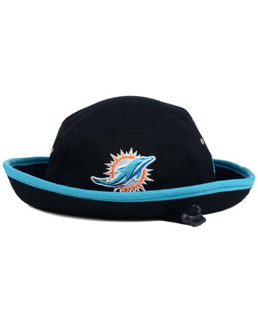 KTZ Black Miami Dolphins Training Bucket Hat for men