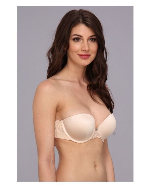 DKNY Super Glam Strapless Push-up Bra 458111 in Natural