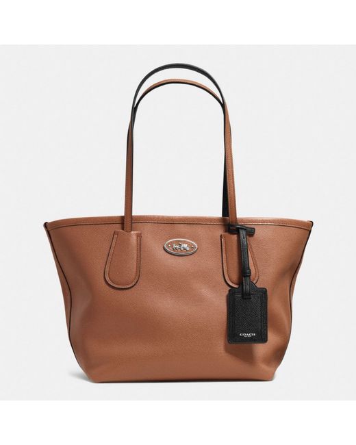 COACH Brown Taxi Tote 24 In Leather