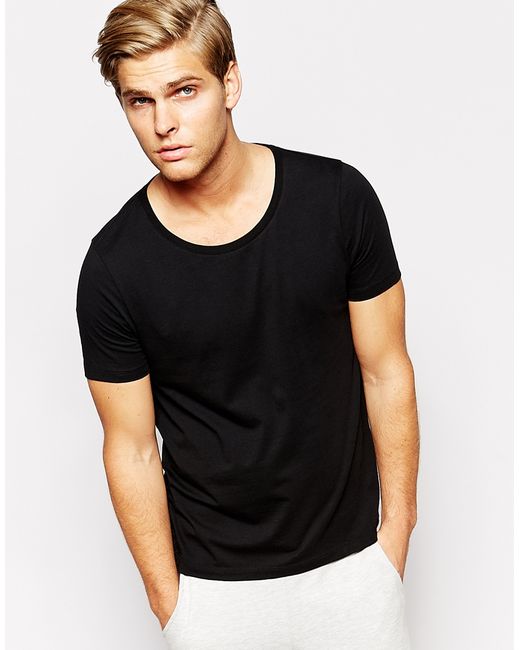 ASOS Loungewear Scoop Neck T-shirt in Black for Men | Lyst