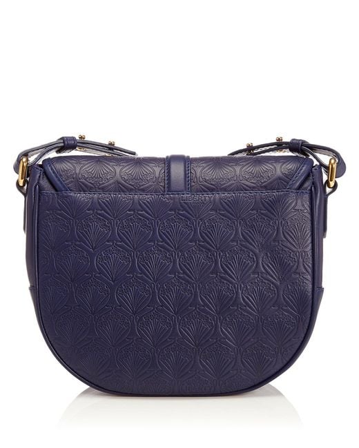 Liberty london Navy Iphis Leather Carnaby Crossbody Bag in Blue (navy ...