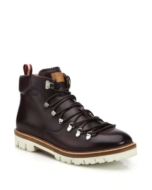 Bally J. Cole For Leather Hiking Boots in Black for Men | Lyst
