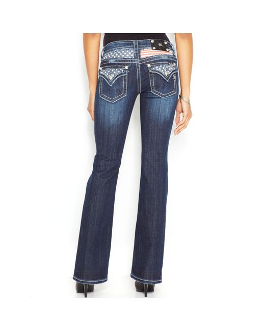 Miss Me Stars Stripes Bootcut Jeans in 