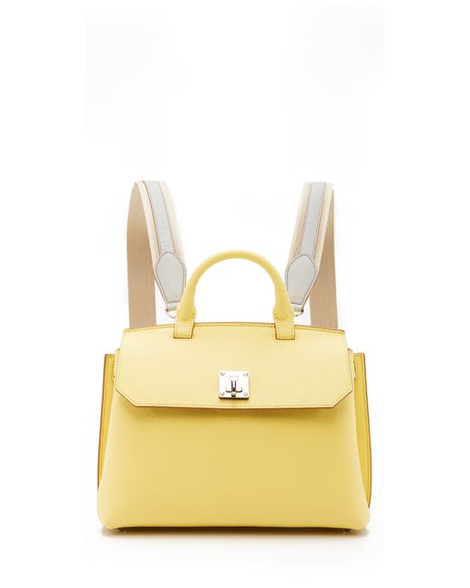 MCM Milla Backpack in Yellow Lyst