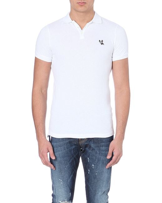 men's shirt with dog logo