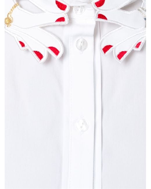 VIVETTA シャツ Vivetta 'hands' Collar Shirt in Blue | Lyst
