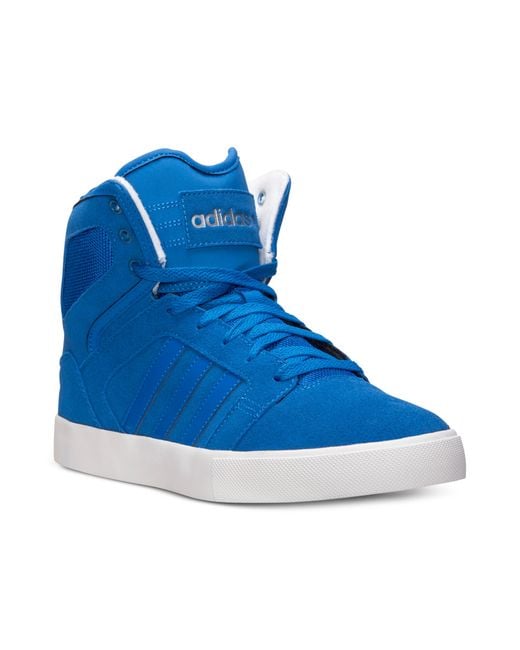 Adidas Blue Men'S Bbneo Hi-Top Casual Sneakers From Finish Line for men