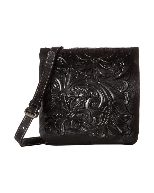 Patricia Nash Black Tooled Granada Crossbody