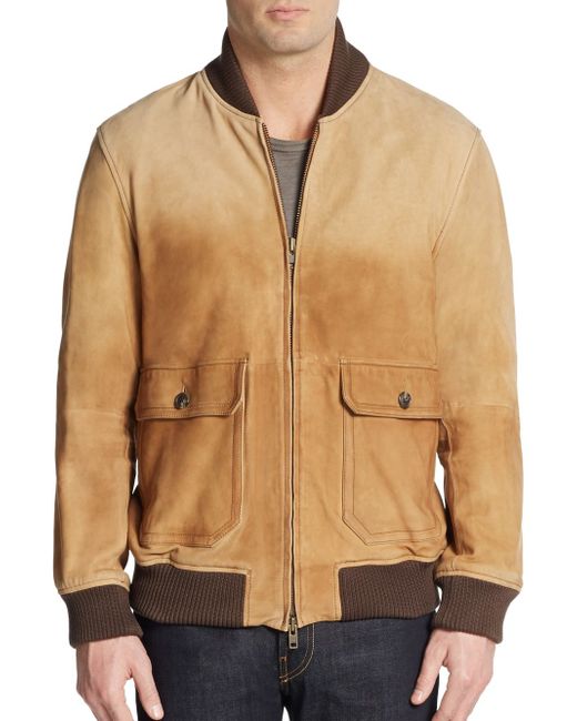 Leather Bomber Jacket - GANT