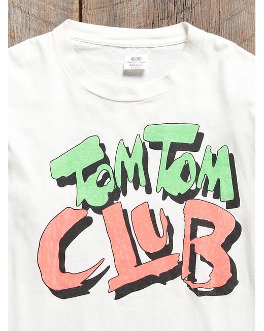 Free People Vintage Tom Tom Club Tee in White Lyst