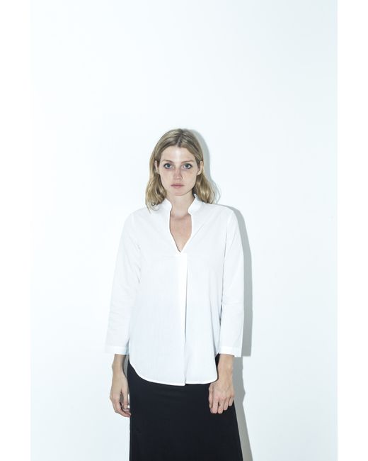 shaina mote bone pace blouse in white lyst shaina mote bone pace blouse in white lyst