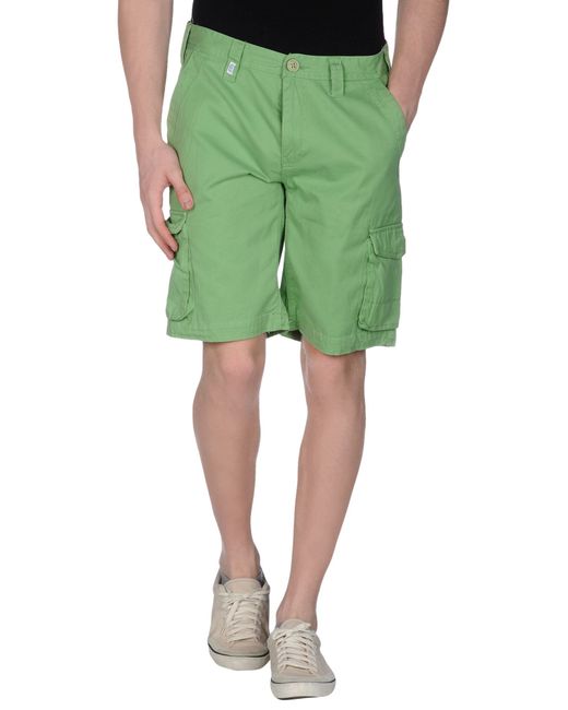 Pepe Jeans Green Bermuda Shorts for men