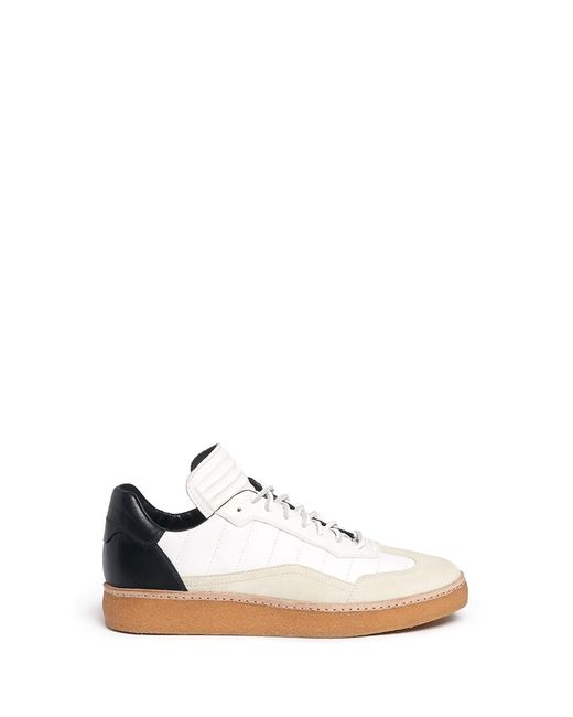 Alexander Wang 'eden' Leather And Suede Low Top Sneakers in White for ...
