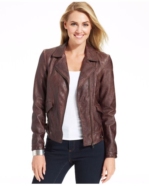 Kut From The Kloth Brown Dean Faux-Leather Jacket
