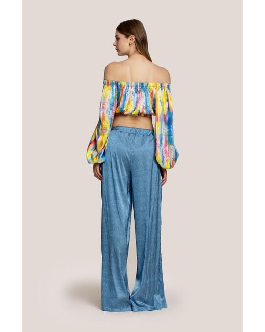 4giveness Blue Pantalone Python Shades