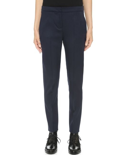The Kooples Blue Timeless Suit Trousers - Navy