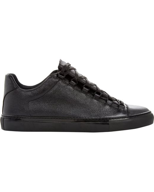 men's low top leather trainers