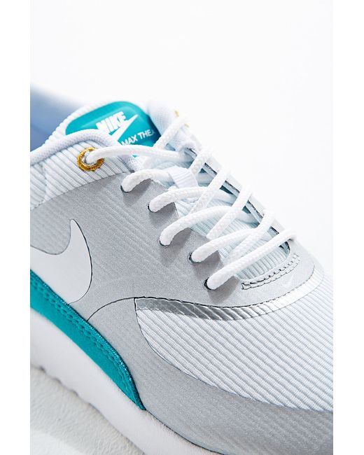 Nike Air Max Thea Trainers in Grey and Teal in White (Blue) | Lyst UK