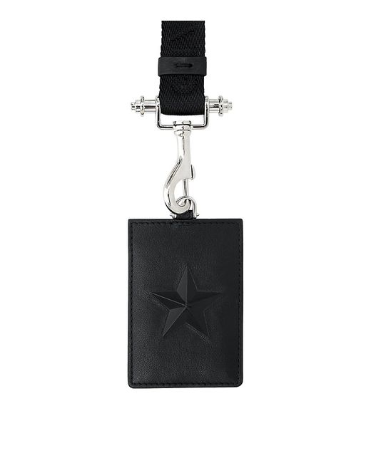 Givenchy Black Star Id Holder Lanyard