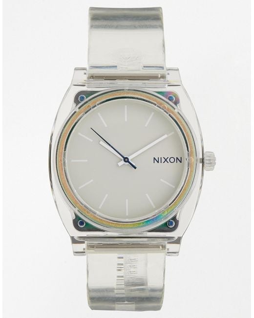 Nixon Multicolor Time Teller Translucent Watch