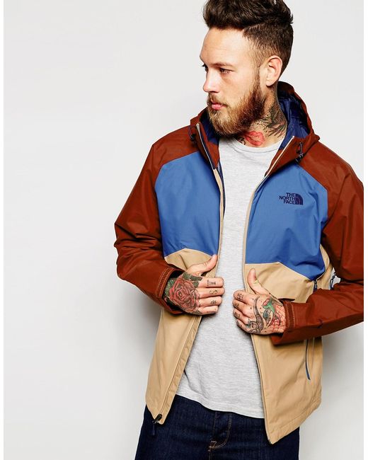 The North Face Red Stratos Jacket With Mesh Lining for men