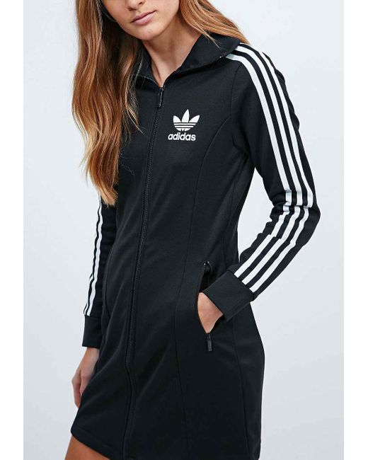 adidas Europa Zip Dress In Black Lyst UK