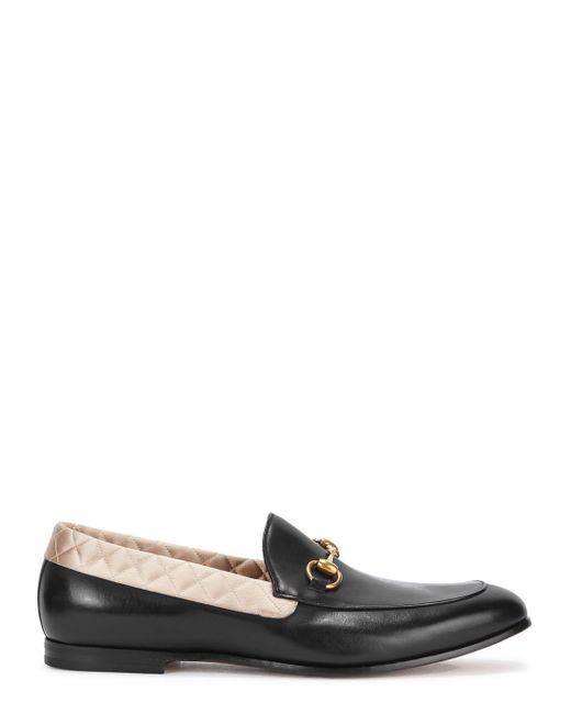 Gucci Betis Glamour Black Leather Loafers