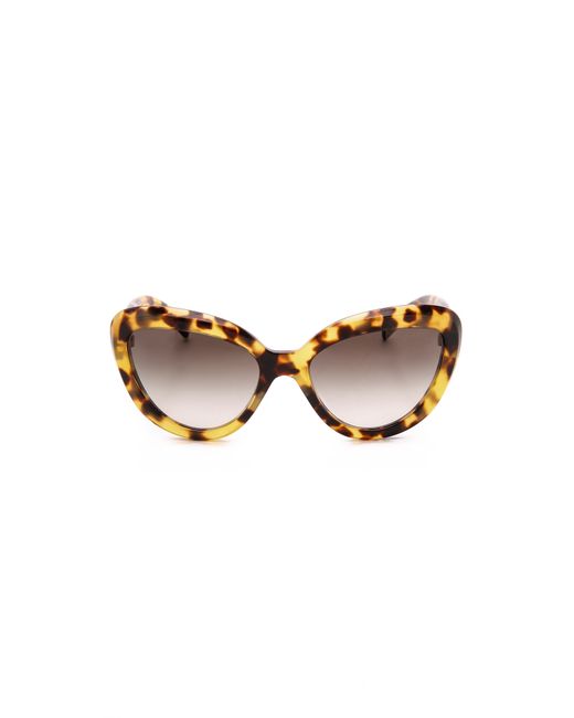 Prada Cat Eye Sunglasses - Havana/brown | Lyst