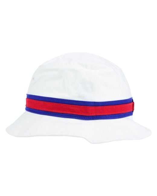 47 Brand White Philadelphia Phillies Striped Bucket Hat
