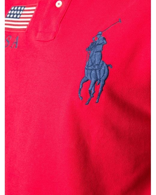 Polo Ralph Lauren Big Logo Embroidered Polo Shirt for Men | Lyst UK