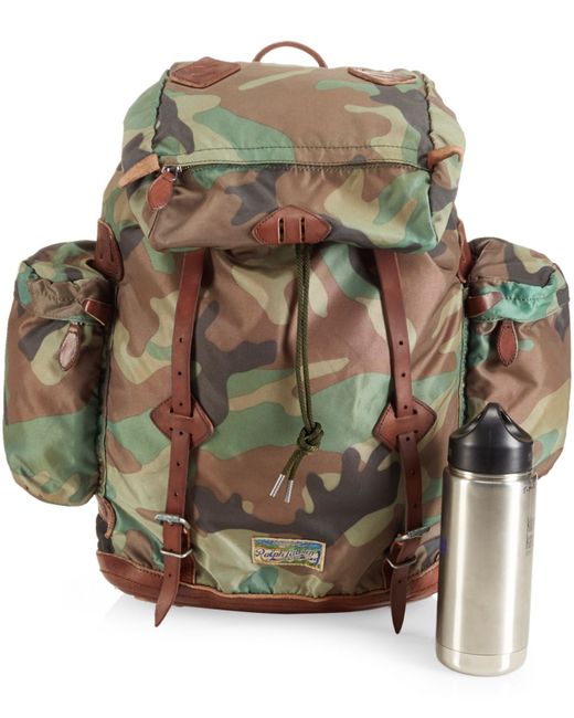 Polo Ralph Lauren Green Yosemite Nylon Camo Backpack for men