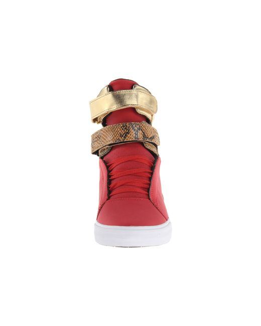 Supra suprano top red snakeskin
