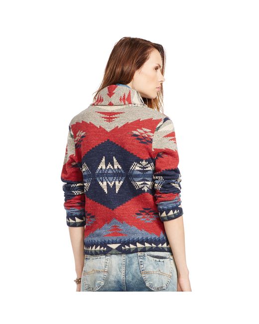 Denim & Supply Ralph Lauren Shawl Cardigan Sweater in Blue | Lyst