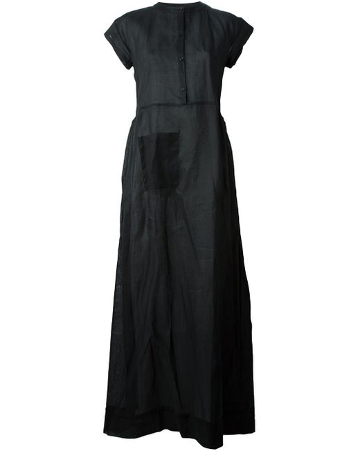 Yang Li Black Maxi Amish Dress